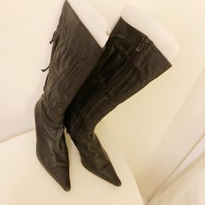 Leather boots